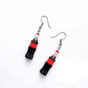 Cute coke earrings